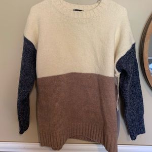 Color block sweater